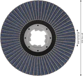 Lamelový kotouč Bosch PRO X571, úhlový, 115 mm, G40 X-Lock.